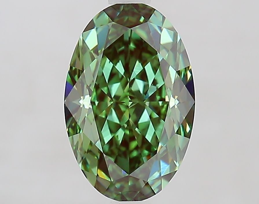 Loose Diamond - OVAL 2.53ct Fancy Vivid Green VVS2: Loose Diamond - OVAL 2.53ct Fancy Vivid Green VVS2 Source: This is a real non-mined Diamond that has been grown in a lab Shape: OVAL Carats: 2.53 Color: Fancy Vivid Green Certification: IGI Video: