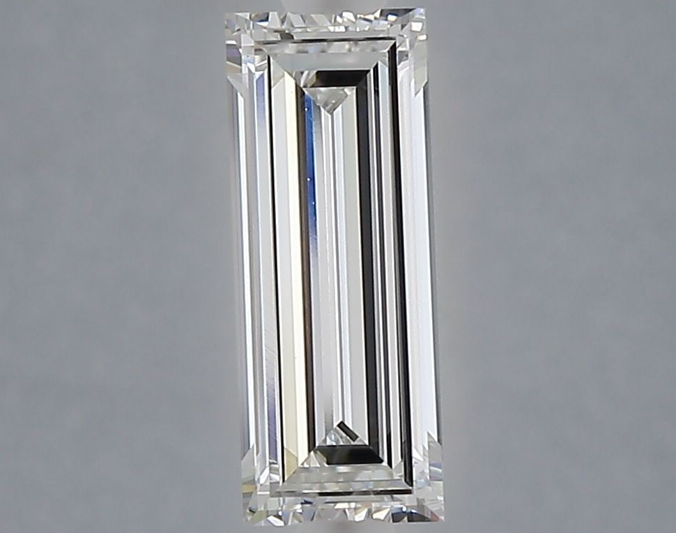 Loose Diamond - BAGUETTE 1.07ct E VVS2: Loose Diamond - BAGUETTE 1.07ct E VVS2 Source: This is a real non-mined Diamond that has been grown in a lab Shape: BAGUETTE Carats: 1.07 Color: E Clarity: VVS2 Certification: NONE Video: