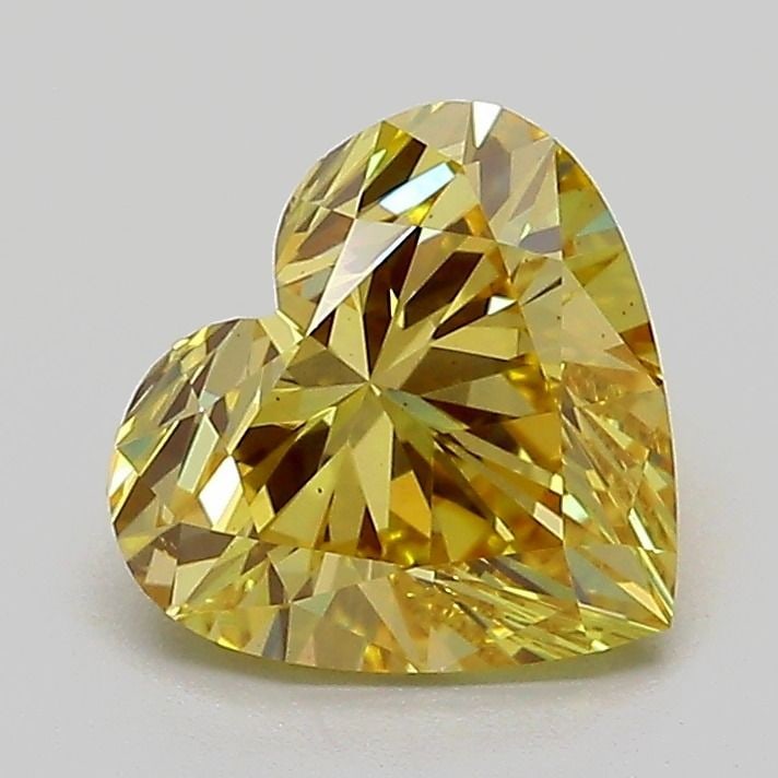 Loose Diamond - HEART 1.54ct Fancy Intense Yellow VS1: Loose Diamond - HEART 1.54ct Fancy Intense Yellow VS1 Source: This is a real non-mined Diamond that has been grown in a lab Shape: HEART Carats: 1.54 Color: Fancy Intense Yellow Certification: IGI Vid