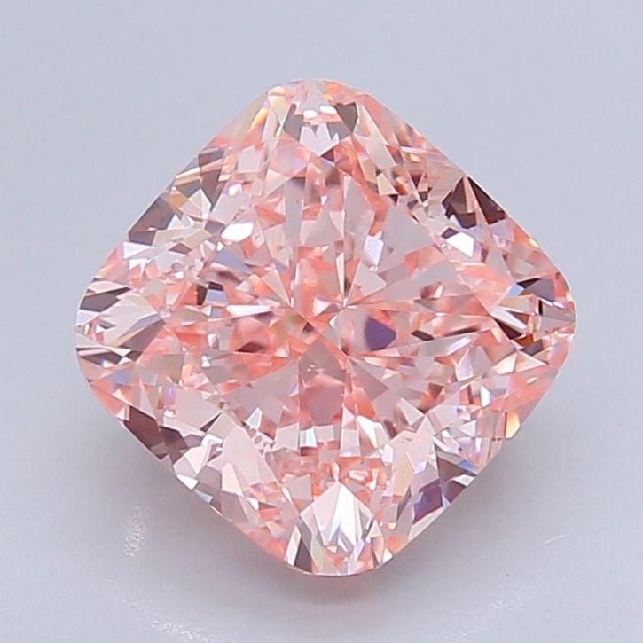 Loose Diamond - CUSHION BRILLIANT 3.83ct Fancy Intense Pink VVS2: Loose Diamond - CUSHION BRILLIANT 3.83ct Fancy Intense Pink VVS2 Source: This is a real non-mined Diamond that has been grown in a lab Shape: CUSHION BRILLIANT Carats: 3.83 Color: Fancy Intense Pink C