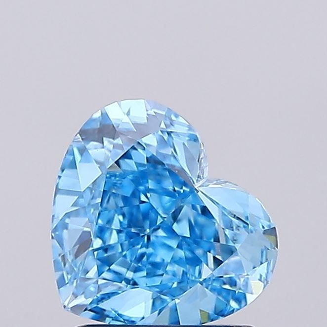 Loose Diamond - HEART 1.25ct Fancy Vivid Blue VS1: Loose Diamond - HEART 1.25ct Fancy Vivid Blue VS1 Source: This is a real non-mined Diamond that has been grown in a lab Shape: HEART Carats: 1.25 Color: Fancy Vivid Blue Certification: IGI Video: