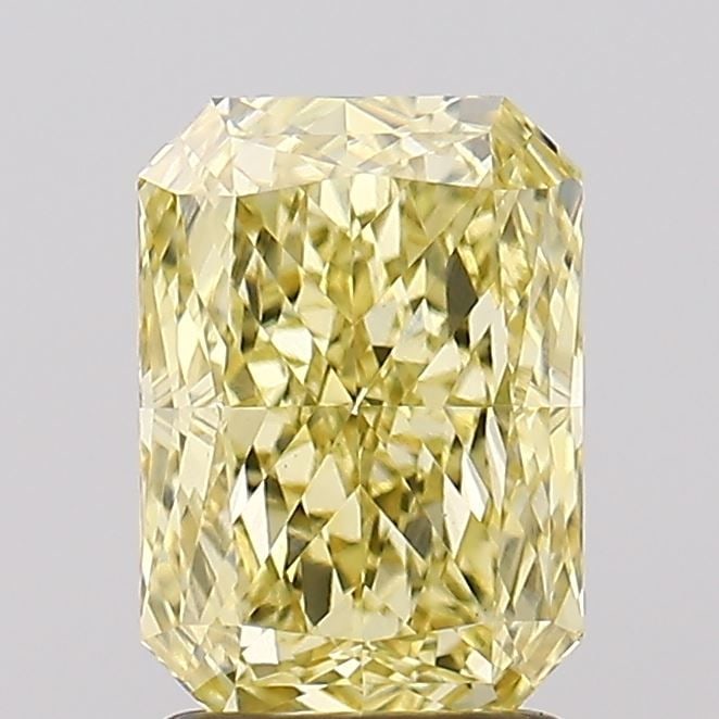 Loose Diamond - RADIANT 1.91ct Fancy Intense Yellow VS1: Loose Diamond - RADIANT 1.91ct Fancy Intense Yellow VS1 Source: This is a real non-mined Diamond that has been grown in a lab Shape: RADIANT Carats: 1.91 Color: Fancy Intense Yellow Certification: IGI