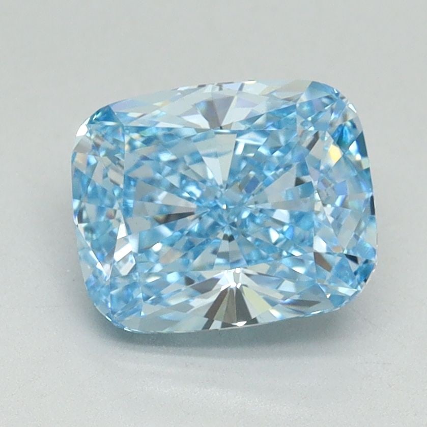 Loose Diamond - CUSHION BRILLIANT 2.0ct Fancy Vivid Blue VS1: Loose Diamond - CUSHION BRILLIANT 2.0ct Fancy Vivid Blue VS1 Source: This is a real non-mined Diamond that has been grown in a lab Shape: CUSHION BRILLIANT Carats: 2.0 Color: Fancy Vivid Blue Certific