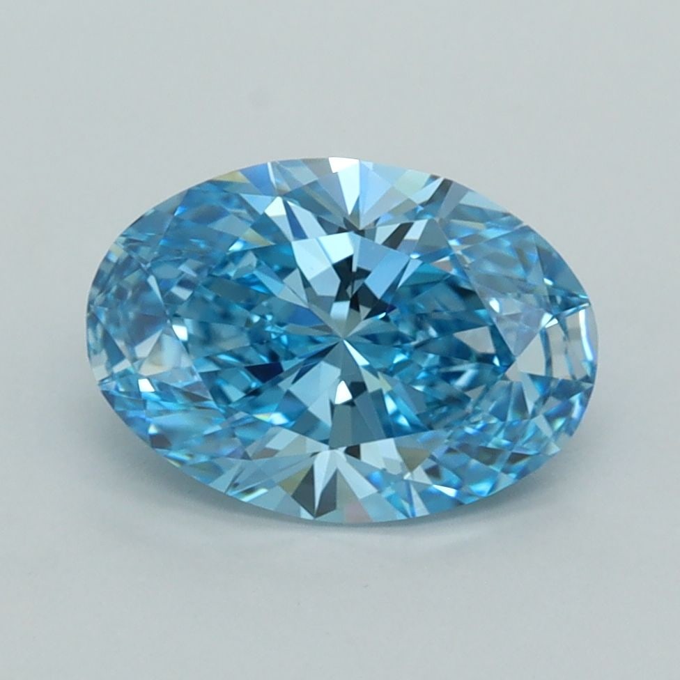 Loose Diamond - OVAL 2.02ct Fancy Vivid Blue VVS2: Loose Diamond - OVAL 2.02ct Fancy Vivid Blue VVS2 Source: This is a real non-mined Diamond that has been grown in a lab Shape: OVAL Carats: 2.02 Color: Fancy Vivid Blue Certification: IGI Video: