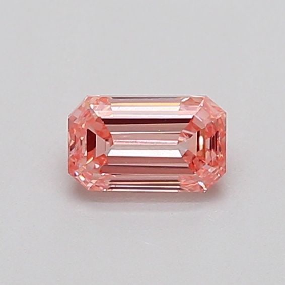 Loose Diamond - EMERALD 0.42ct Fancy Intense Pink SI1: Loose Diamond - EMERALD 0.42ct Fancy Intense Pink SI1 Source: This is a real non-mined Diamond that has been grown in a lab Shape: EMERALD Carats: 0.42 Color: Fancy Intense Pink Certification: IGI Vid