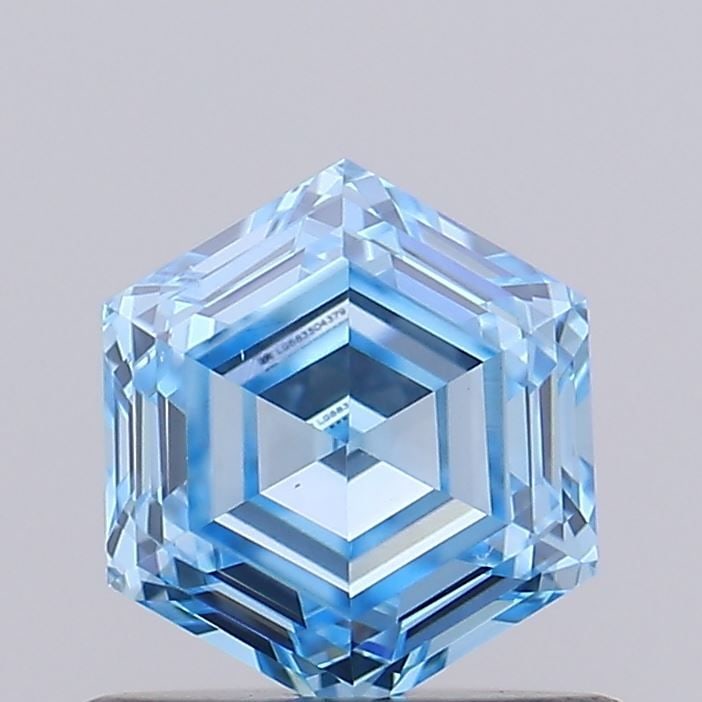 Loose Diamond - HEXAGONAL 0.68ct Fancy Intense Blue VS2: Loose Diamond - HEXAGONAL 0.68ct Fancy Intense Blue VS2 Source: This is a real non-mined Diamond that has been grown in a lab Shape: HEXAGONAL Carats: 0.68 Color: Fancy Intense Blue Certification: IGI
