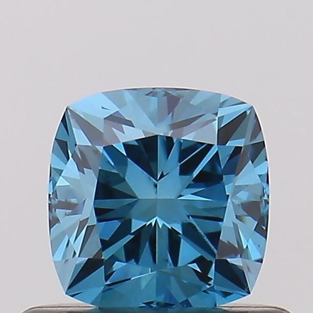 Loose Diamond - CUSHION BRILLIANT 0.5ct Fancy Vivid Blue SI1: Loose Diamond - CUSHION BRILLIANT 0.5ct Fancy Vivid Blue SI1 Source: This is a real non-mined Diamond that has been grown in a lab Shape: CUSHION BRILLIANT Carats: 0.5 Color: Fancy Vivid Blue Certific