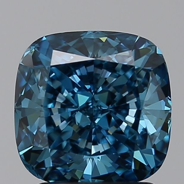 Loose Diamond - CUSHION BRILLIANT 2.07ct Blue VVS1: Loose Diamond - CUSHION BRILLIANT 2.07ct Blue VVS1 Source: This is a real non-mined Diamond that has been grown in a lab Shape: CUSHION BRILLIANT Carats: 2.07 Color: Blue Certification: NONE Video: