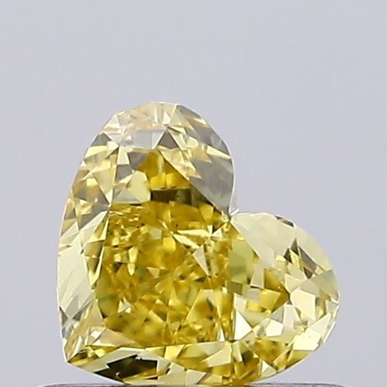 Loose Diamond - HEART 0.49ct Fancy Intense Yellow VS1: Loose Diamond - HEART 0.49ct Fancy Intense Yellow VS1 Source: This is a real non-mined Diamond that has been grown in a lab Shape: HEART Carats: 0.49 Color: Fancy Intense Yellow Certification: NONE Vi