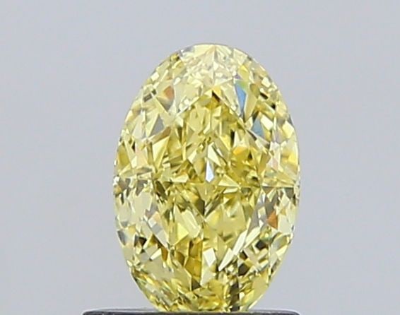 Loose Diamond - OVAL 1.0ct Fancy Yellow VS1: Loose Diamond - OVAL 1.0ct Fancy Yellow VS1 Source: This is a real non-mined Diamond that has been grown in a lab Shape: OVAL Carats: 1.0 Color: Fancy Yellow Certification: IGI Video:
