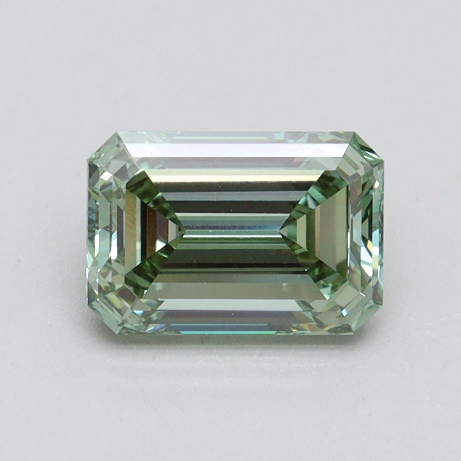 Loose Diamond - EMERALD 1.57ct Fancy Intense Green VVS2: Loose Diamond - EMERALD 1.57ct Fancy Intense Green VVS2 Source: This is a real non-mined Diamond that has been grown in a lab Shape: EMERALD Carats: 1.57 Color: Fancy Intense Green Certification: IGI 