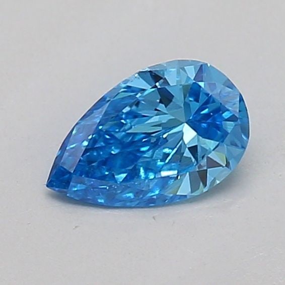 Loose Diamond - PEAR 0.23ct Fancy Vivid Blue VS2: Loose Diamond - PEAR 0.23ct Fancy Vivid Blue VS2 Source: This is a real non-mined Diamond that has been grown in a lab Shape: PEAR Carats: 0.23 Color: Fancy Vivid Blue Certification: IGI The Diamond D