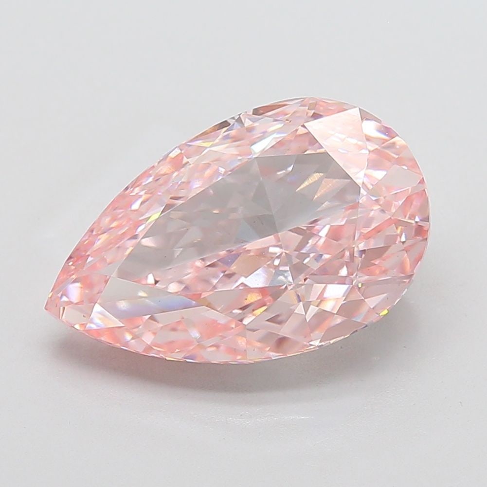 Loose Diamond - PEAR 9.18ct Fancy Intense Pink VS1: Loose Diamond - PEAR 9.18ct Fancy Intense Pink VS1 Source: This is a real non-mined Diamond that has been grown in a lab Shape: PEAR Carats: 9.18 Color: Fancy Intense Pink Certification: IGI Video: