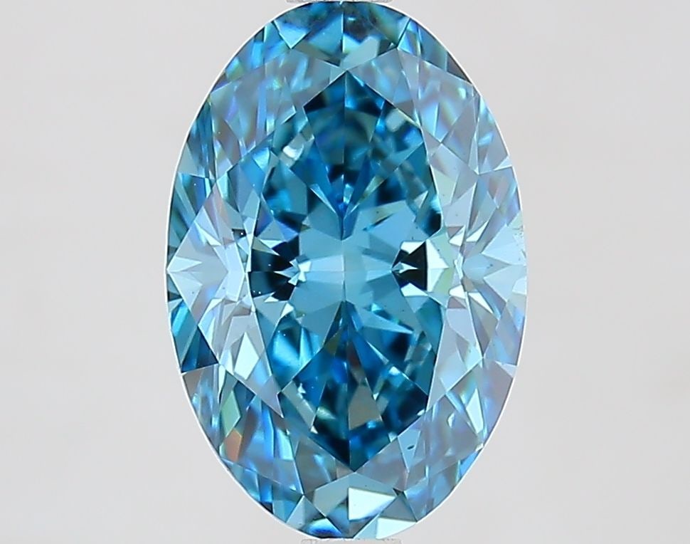 Loose Diamond - OVAL 2.62ct Fancy Vivid Blue VS1: Loose Diamond - OVAL 2.62ct Fancy Vivid Blue VS1 Source: This is a real non-mined Diamond that has been grown in a lab Shape: OVAL Carats: 2.62 Color: Fancy Vivid Blue Certification: IGI Video: