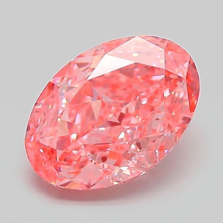 Loose Diamond - OVAL 2.05ct Fancy Vivid Pink VVS2: Loose Diamond - OVAL 2.05ct Fancy Vivid Pink VVS2 Source: This is a real non-mined Diamond that has been grown in a lab Shape: OVAL Carats: 2.05 Color: Fancy Vivid Pink Certification: IGI Video: