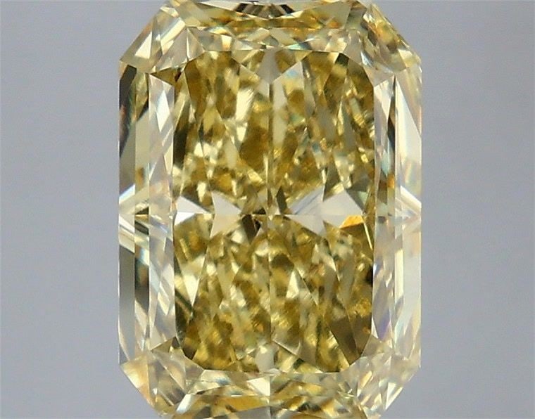 Loose Diamond - RADIANT 4.07ct Fancy Intense Yellow VS1: Loose Diamond - RADIANT 4.07ct Fancy Intense Yellow VS1 Source: This is a real non-mined Diamond that has been grown in a lab Shape: RADIANT Carats: 4.07 Color: Fancy Intense Yellow Certification: IGI