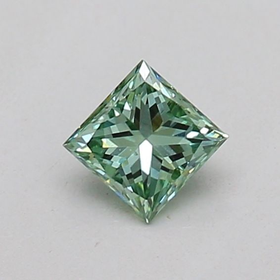 Loose Diamond - PRINCESS 0.18ct Fancy Vivid Green VS2: Loose Diamond - PRINCESS 0.18ct Fancy Vivid Green VS2 Source: This is a real non-mined Diamond that has been grown in a lab Shape: PRINCESS Carats: 0.18 Color: Fancy Vivid Green Certification: IGI Vid