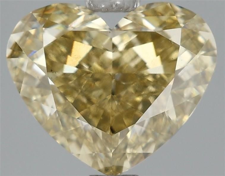 Loose Diamond - HEART 2.58ct Fancy Intense Yellow VS2: Loose Diamond - HEART 2.58ct Fancy Intense Yellow VS2 Source: This is a real non-mined Diamond that has been grown in a lab Shape: HEART Carats: 2.58 Color: Fancy Intense Yellow Certification: IGI The