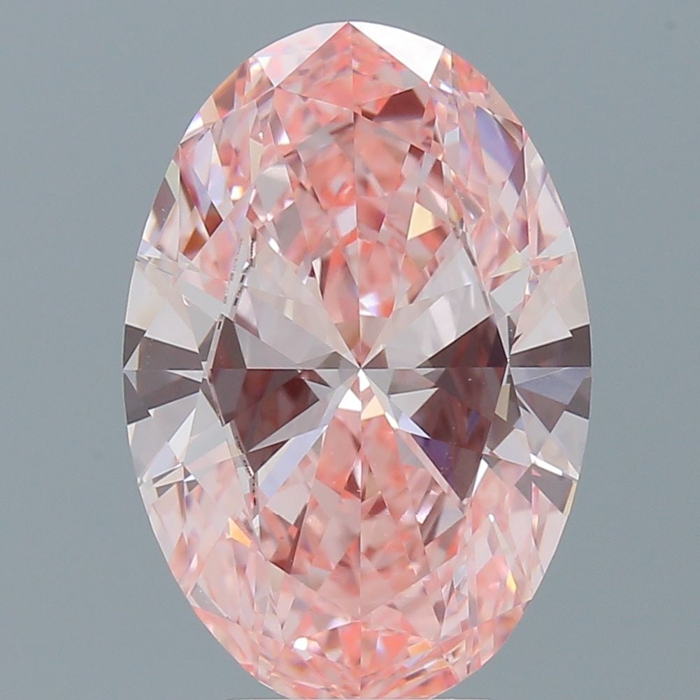 Loose Diamond - OVAL 4.01ct Fancy Vivid Pink VVS2: Loose Diamond - OVAL 4.01ct Fancy Vivid Pink VVS2 Source: This is a real non-mined Diamond that has been grown in a lab Shape: OVAL Carats: 4.01 Color: Fancy Vivid Pink Certification: IGI Video: