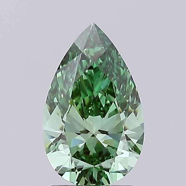 Loose Diamond - PEAR 1.71ct Fancy Vivid Green VS1: Loose Diamond - PEAR 1.71ct Fancy Vivid Green VS1 Source: This is a real non-mined Diamond that has been grown in a lab Shape: PEAR Carats: 1.71 Color: Fancy Vivid Green Certification: IGI Video: