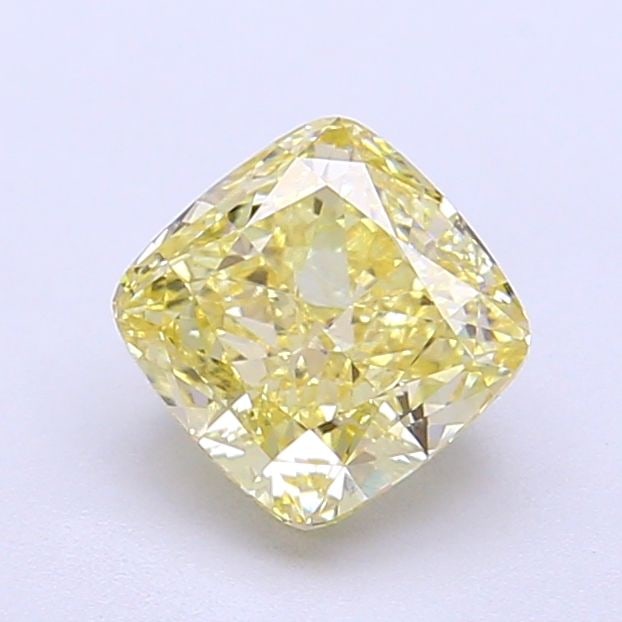Loose Diamond - CUSHION MODIFIED 1.27ct Fancy Light Yellow VVS2: Loose Diamond - CUSHION MODIFIED 1.27ct Fancy Light Yellow VVS2 Source: This is a real non-mined Diamond that has been grown in a lab Shape: CUSHION MODIFIED Carats: 1.27 Color: Fancy Light Yellow Cer