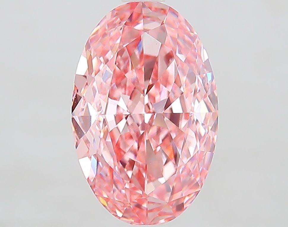 Loose Diamond - OVAL 3.08ct Fancy Vivid Pink VS1: Loose Diamond - OVAL 3.08ct Fancy Vivid Pink VS1 Source: This is a real non-mined Diamond that has been grown in a lab Shape: OVAL Carats: 3.08 Color: Fancy Vivid Pink Certification: IGI Video: