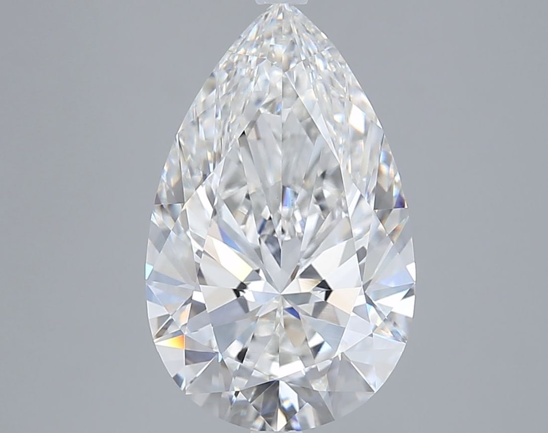 Loose Diamond - PEAR 5.06ct F VVS2: Loose Diamond - PEAR 5.06ct F VVS2 Source: This is a real non-mined Diamond that has been grown in a lab Shape: PEAR Carats: 5.06 Color: F Clarity: VVS2 Certification: IGI Video:
