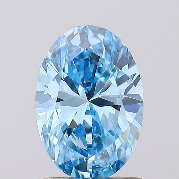 Loose Diamond - OVAL 1.05ct Fancy Vivid Blue VS2: Loose Diamond - OVAL 1.05ct Fancy Vivid Blue VS2 Source: This is a real non-mined Diamond that has been grown in a lab Shape: OVAL Carats: 1.05 Color: Fancy Vivid Blue Certification: IGI Video: