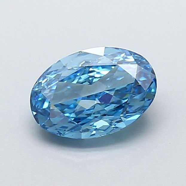 Loose Diamond - OVAL 1.53ct Fancy Vivid Blue VS1: Loose Diamond - OVAL 1.53ct Fancy Vivid Blue VS1 Source: This is a real non-mined Diamond that has been grown in a lab Shape: OVAL Carats: 1.53 Color: Fancy Vivid Blue Certification: IGI Video: