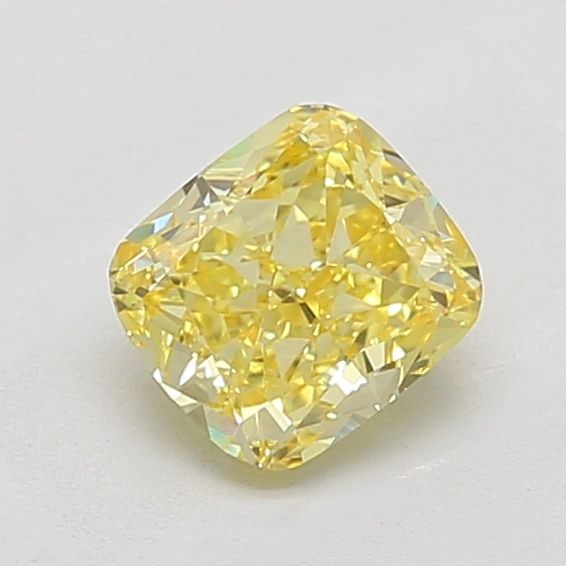 Loose Diamond - CUSHION MODIFIED 1.11ct Fancy Intense Yellow VS1: Loose Diamond - CUSHION MODIFIED 1.11ct Fancy Intense Yellow VS1 Source: This is a real non-mined Diamond that has been grown in a lab Shape: CUSHION MODIFIED Carats: 1.11 Color: Fancy Intense Yellow 