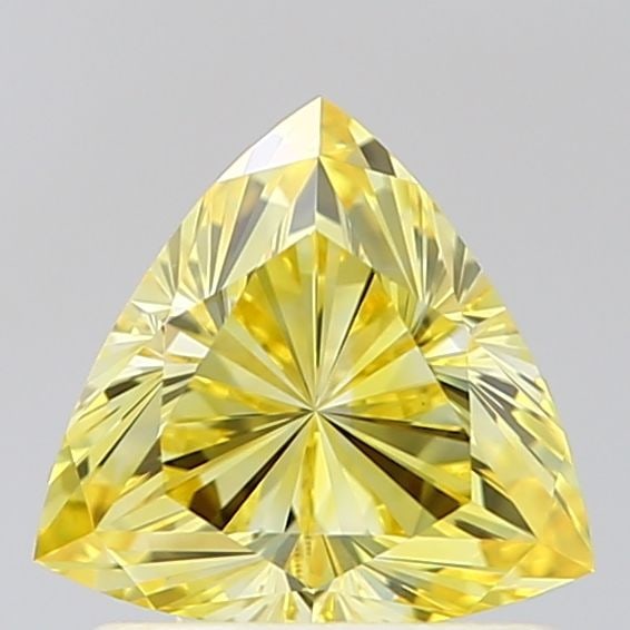 Loose Diamond - TRIANGULAR 1.04ct Fancy Intense Yellow VVS2: Loose Diamond - TRIANGULAR 1.04ct Fancy Intense Yellow VVS2 Source: This is a real non-mined Diamond that has been grown in a lab Shape: TRIANGULAR Carats: 1.04 Color: Fancy Intense Yellow Certificati