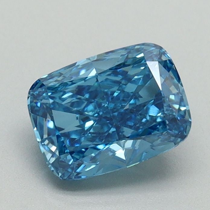 Loose Diamond - CUSHION MODIFIED 1.12ct Fancy Vivid Blue VS1: Loose Diamond - CUSHION MODIFIED 1.12ct Fancy Vivid Blue VS1 Source: This is a real non-mined Diamond that has been grown in a lab Shape: CUSHION MODIFIED Carats: 1.12 Color: Fancy Vivid Blue Certific