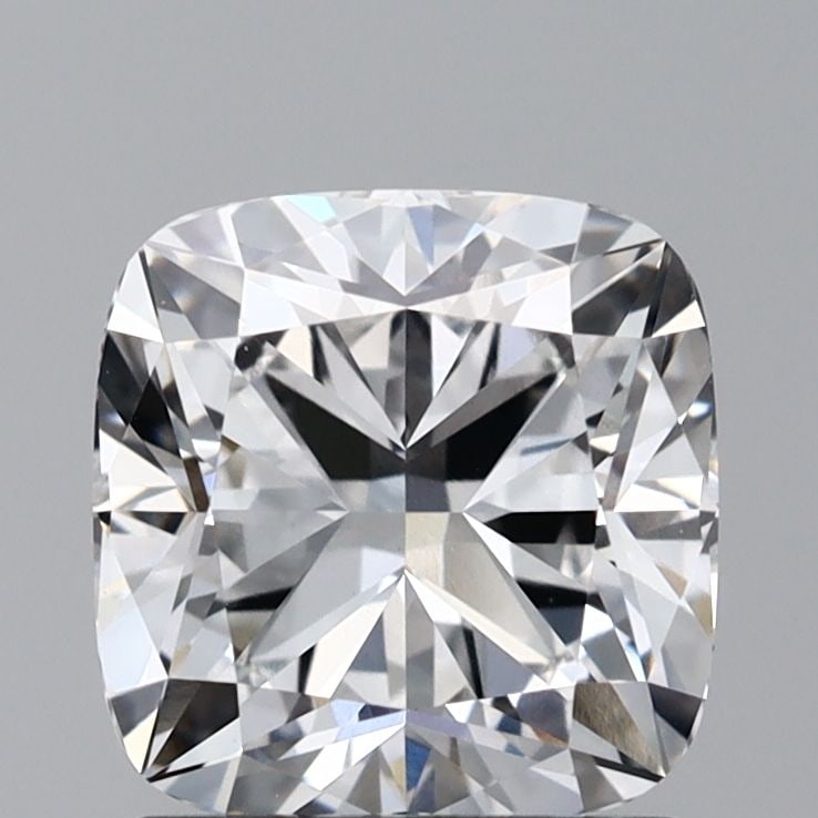 Loose Diamond - CUSHION BRILLIANT 1.59ct E VVS2: Loose Diamond - CUSHION BRILLIANT 1.59ct E VVS2 Source: This is a real non-mined Diamond that has been grown in a lab Shape: CUSHION BRILLIANT Carats: 1.59 Color: E Clarity: VVS2 Certification: GIA Vi