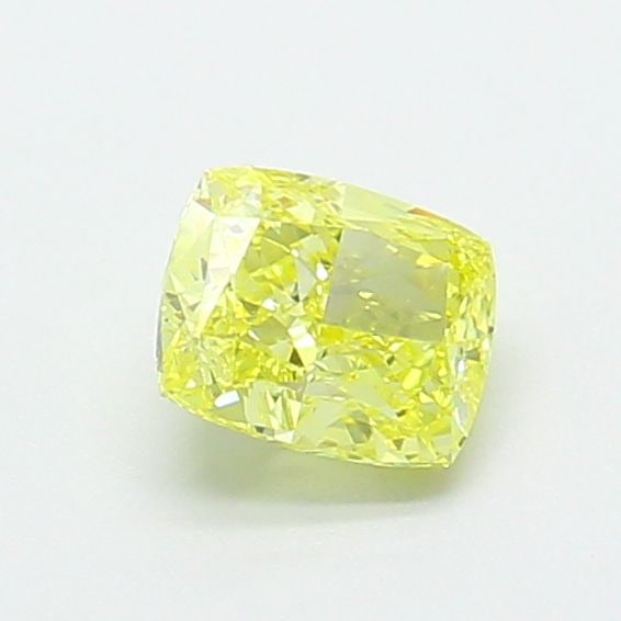 Loose Diamond - CUSHION MODIFIED 0.81ct Fancy Intense Yellow VVS1: Loose Diamond - CUSHION MODIFIED 0.81ct Fancy Intense Yellow VVS1 Source: This is a real non-mined Diamond that has been grown in a lab Shape: CUSHION MODIFIED Carats: 0.81 Color: Fancy Intense Yellow