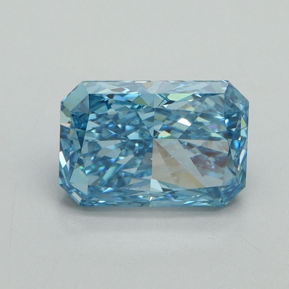 Loose Diamond - RADIANT 1.69ct Fancy Vivid Blue VS1: Loose Diamond - RADIANT 1.69ct Fancy Vivid Blue VS1 Source: This is a real non-mined Diamond that has been grown in a lab Shape: RADIANT Carats: 1.69 Color: Fancy Vivid Blue Certification: IGI Video: