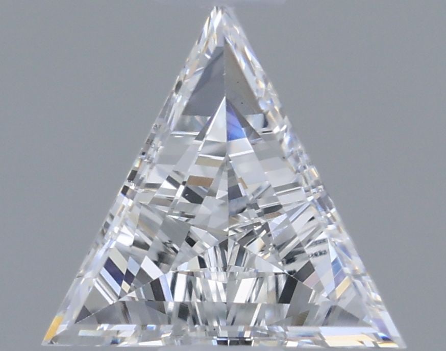 Loose Diamond - TRIANGULAR 0.39ct D VS1: Loose Diamond - TRIANGULAR 0.39ct D VS1 Source: This is a real non-mined Diamond that has been grown in a lab Shape: TRIANGULAR Carats: 0.39 Color: D Clarity: VS1 Certification: IGI Video: Video Link