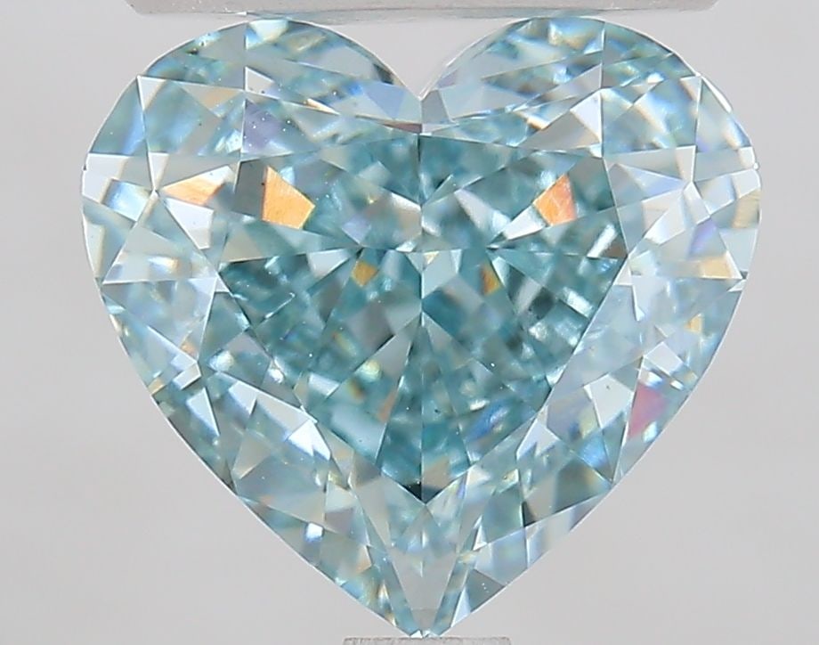 Loose Diamond - HEART 2.61ct Fancy Intense Greenish Blue VS1: Loose Diamond - HEART 2.61ct Fancy Intense Greenish Blue VS1 Source: This is a real non-mined Diamond that has been grown in a lab Shape: HEART Carats: 2.61 Color: Fancy Intense Greenish Blue