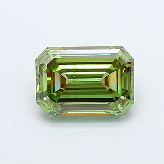Loose Diamond - EMERALD 1.04ct Fancy Vivid Green VS1: Loose Diamond - EMERALD 1.04ct Fancy Vivid Green VS1 Source: This is a real non-mined Diamond that has been grown in a lab Shape: EMERALD Carats: 1.04 Color: Fancy Vivid Green Certification: IGI Video