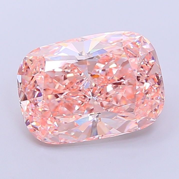 Loose Diamond - CUSHION MODIFIED 7.01ct Fancy Intense Pink VVS2: Loose Diamond - CUSHION MODIFIED 7.01ct Fancy Intense Pink VVS2 Source: This is a real non-mined Diamond that has been grown in a lab Shape: CUSHION MODIFIED Carats: 7.01 Color: Fancy Intense Pink Cer
