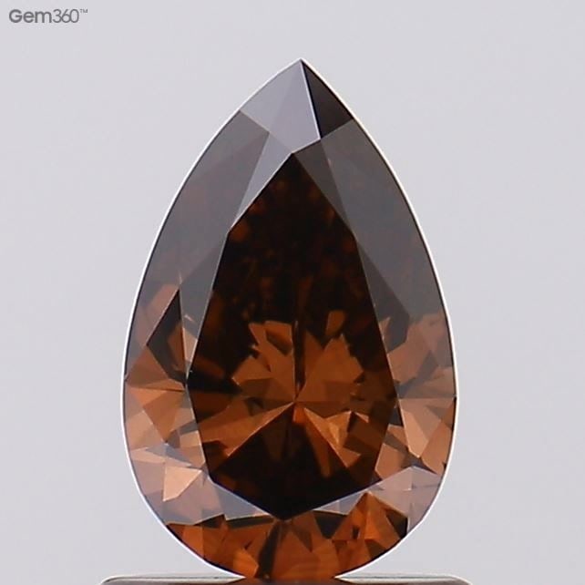 Loose Diamond - PEAR 0.34ct Fancy Dark Brown VS1: Loose Diamond - PEAR 0.34ct Fancy Dark Brown VS1 Source: This is a real non-mined Diamond that has been grown in a lab Shape: PEAR Carats: 0.34 Color: Fancy Dark Brown Certification: NONE Video: