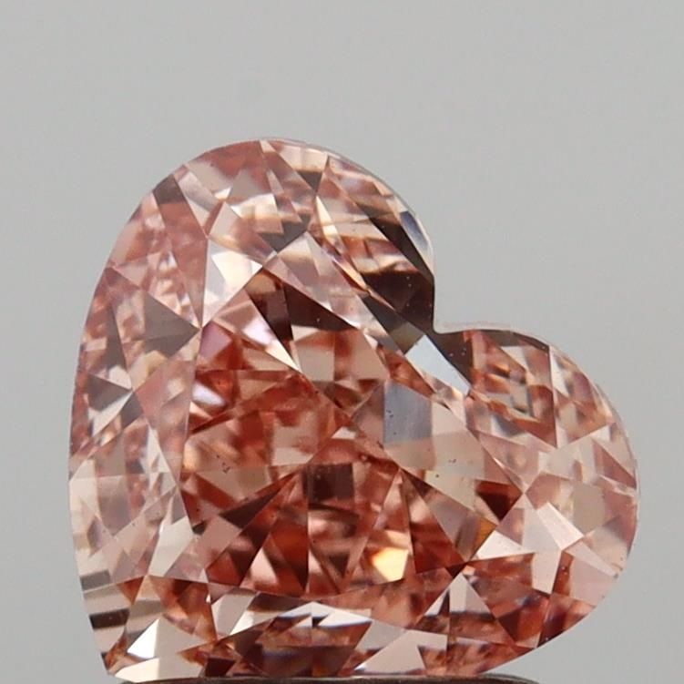 Loose Diamond - HEART 1.44ct Fancy Pinkish Brown VS1: Loose Diamond - HEART 1.44ct Fancy Pinkish Brown VS1 Source: This is a real non-mined Diamond that has been grown in a lab Shape: HEART Carats: 1.44 Color: Fancy Pinkish Brown Certification: IGI Video