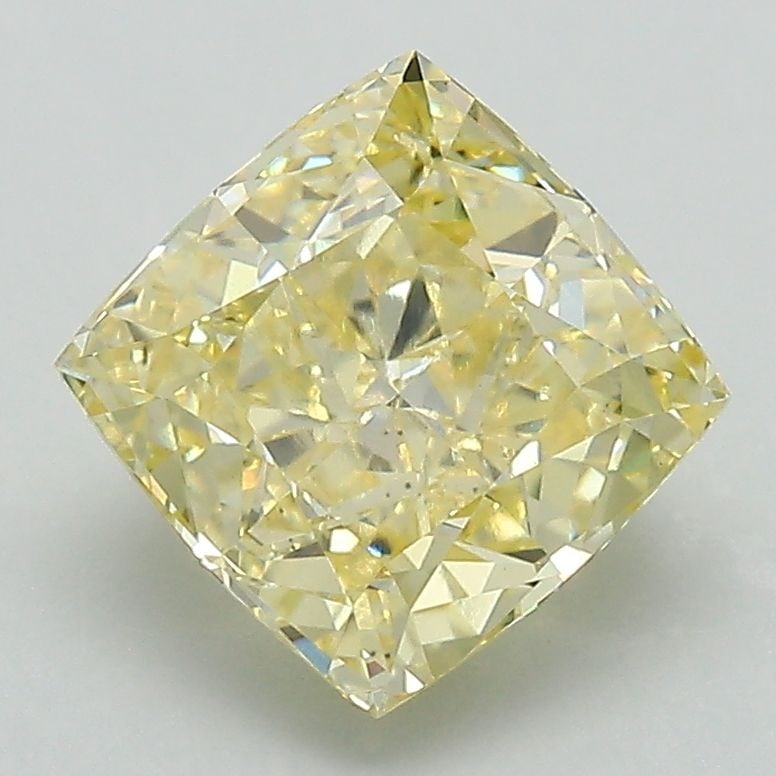 Loose Diamond - CUSHION MODIFIED 2.62ct Fancy Intense Yellow VS1: Loose Diamond - CUSHION MODIFIED 2.62ct Fancy Intense Yellow VS1 Source: This is a real non-mined Diamond that has been grown in a lab Shape: CUSHION MODIFIED Carats: 2.62 Color: Fancy Intense Yellow 