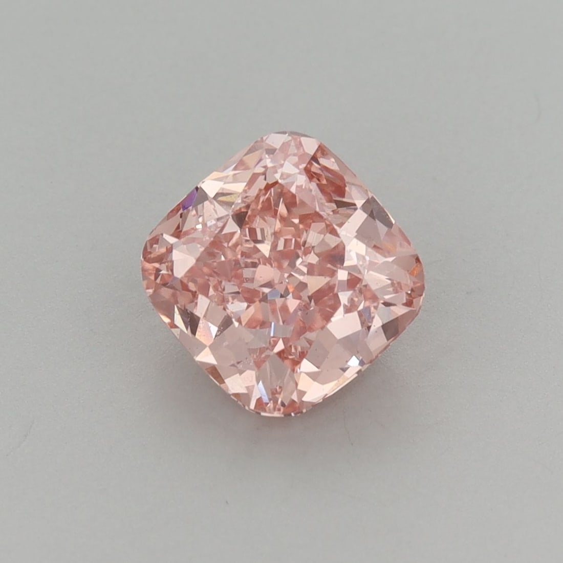 Loose Diamond - CUSHION BRILLIANT 2.03ct Fancy Vivid Pink VS2: Loose Diamond - CUSHION BRILLIANT 2.03ct Fancy Vivid Pink VS2 Source: This is a real non-mined Diamond that has been grown in a lab Shape: CUSHION BRILLIANT Carats: 2.03 Color: Fancy Vivid Pink Certif