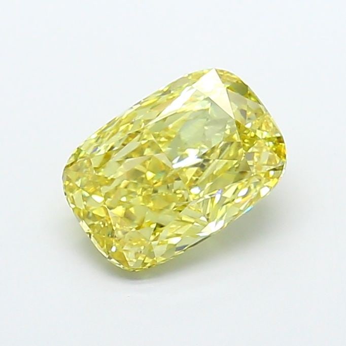 Loose Diamond - CUSHION MODIFIED 4.04ct Fancy Intense Yellow VS1: Loose Diamond - CUSHION MODIFIED 4.04ct Fancy Intense Yellow VS1 Source: This is a real non-mined Diamond that has been grown in a lab Shape: CUSHION MODIFIED Carats: 4.04 Color: Fancy Intense Yellow 