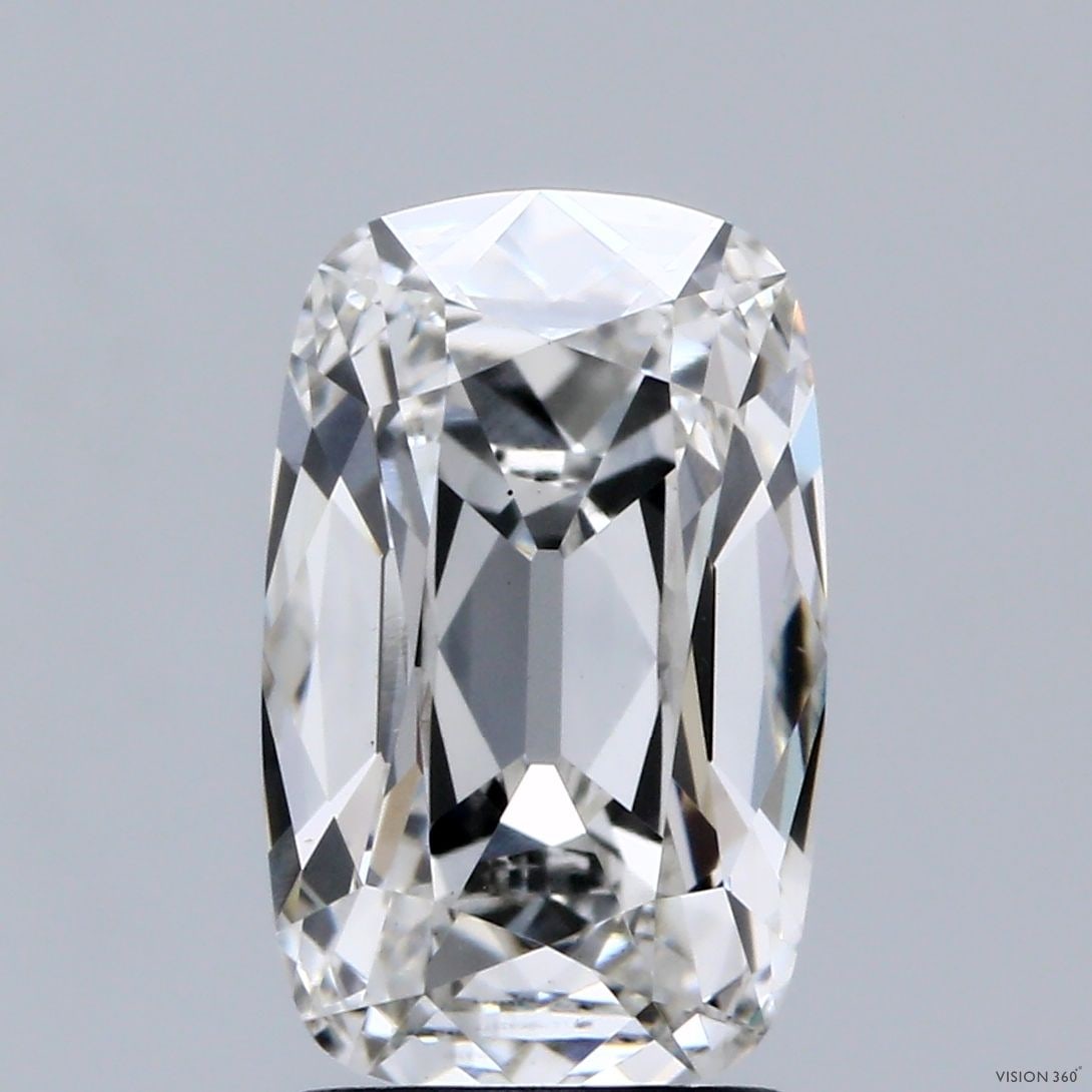 Loose Diamond - CUSHION BRILLIANT 2.5ct F VS1: Loose Diamond - CUSHION BRILLIANT 2.5ct F VS1 Source: This is a real non-mined Diamond that has been grown in a lab Shape: CUSHION BRILLIANT Carats: 2.5 Color: F Clarity: VS1 Certification: IGI Video: