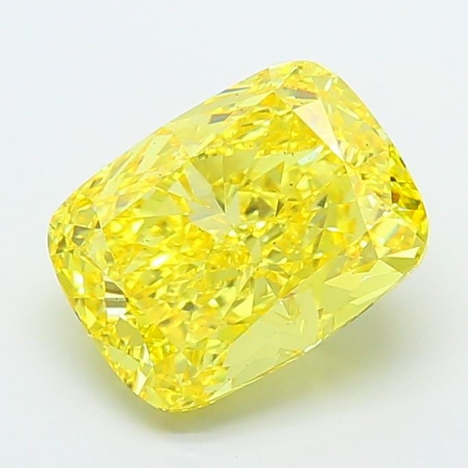 Loose Diamond - CUSHION MODIFIED 7.1ct Fancy Vivid Yellow VS2: Loose Diamond - CUSHION MODIFIED 7.1ct Fancy Vivid Yellow VS2 Source: This is a real non-mined Diamond that has been grown in a lab Shape: CUSHION MODIFIED Carats: 7.1 Color: Fancy Vivid Yellow Certif