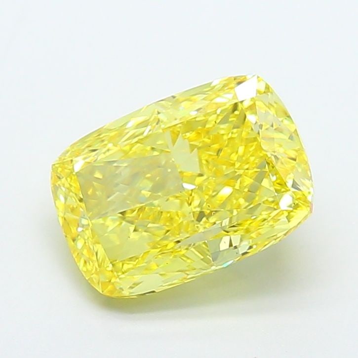 Loose Diamond - CUSHION MODIFIED 5.01ct Fancy Vivid Yellow VS2: Loose Diamond - CUSHION MODIFIED 5.01ct Fancy Vivid Yellow VS2 Source: This is a real non-mined Diamond that has been grown in a lab Shape: CUSHION MODIFIED Carats: 5.01 Color: Fancy Vivid Yellow Cert