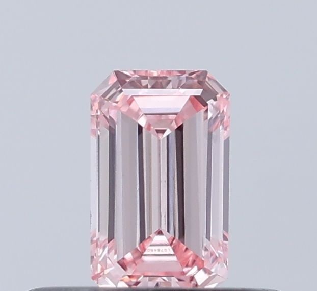 Loose Diamond - EMERALD 0.26ct Fancy Intense Pink VS2: Loose Diamond - EMERALD 0.26ct Fancy Intense Pink VS2 Source: This is a real non-mined Diamond that has been grown in a lab Shape: EMERALD Carats: 0.26 Color: Fancy Intense Pink Certification: IGI Vid