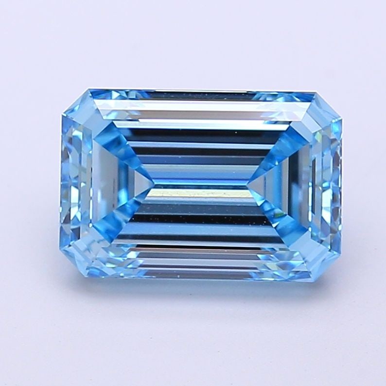 Loose Diamond - EMERALD 3.02ct Fancy Vivid Blue VVS2: Loose Diamond - EMERALD 3.02ct Fancy Vivid Blue VVS2 Source: This is a real non-mined Diamond that has been grown in a lab Shape: EMERALD Carats: 3.02 Color: Fancy Vivid Blue Certification: IGI Video: