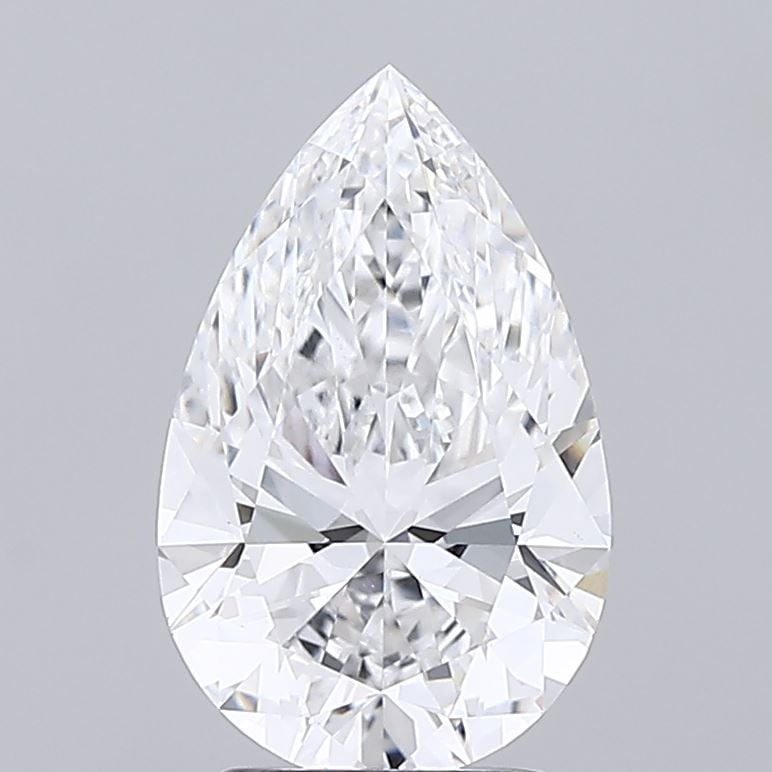 Loose Diamond - PEAR 2.54ct D VVS2: Loose Diamond - PEAR 2.54ct D VVS2 Source: This is a real non-mined Diamond that has been grown in a lab Shape: PEAR Carats: 2.54 Color: D Clarity: VVS2 Certification: GCAL Video: